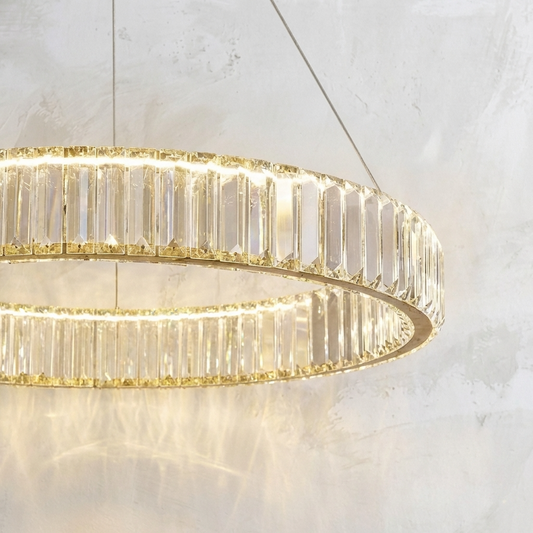 Crystal Halo Ring Chandelier