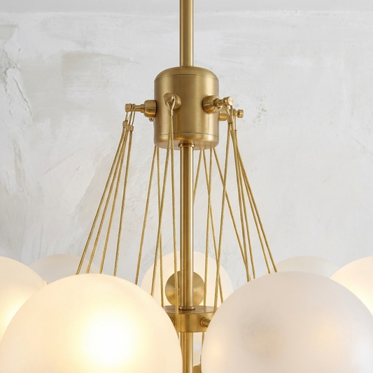 Glass Globe Cluster Chandelier