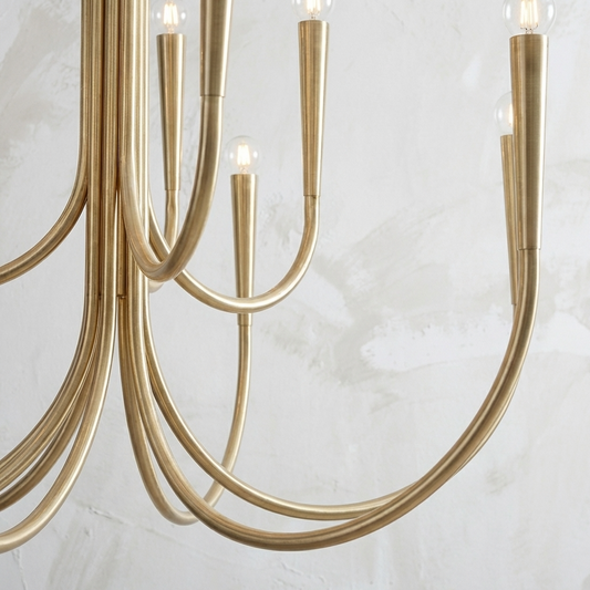 Modern Gold Branch Chandelier
