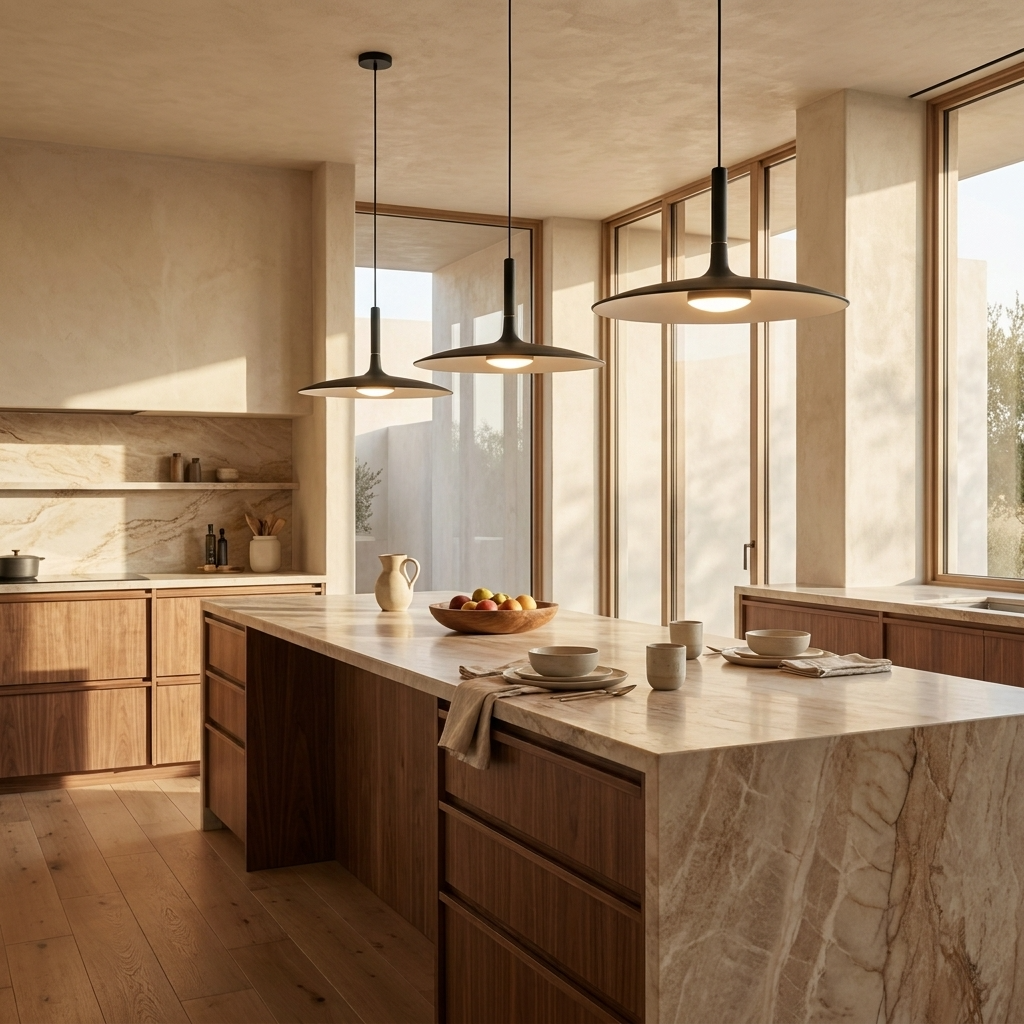 Nordic Flat Disc Pendant Light