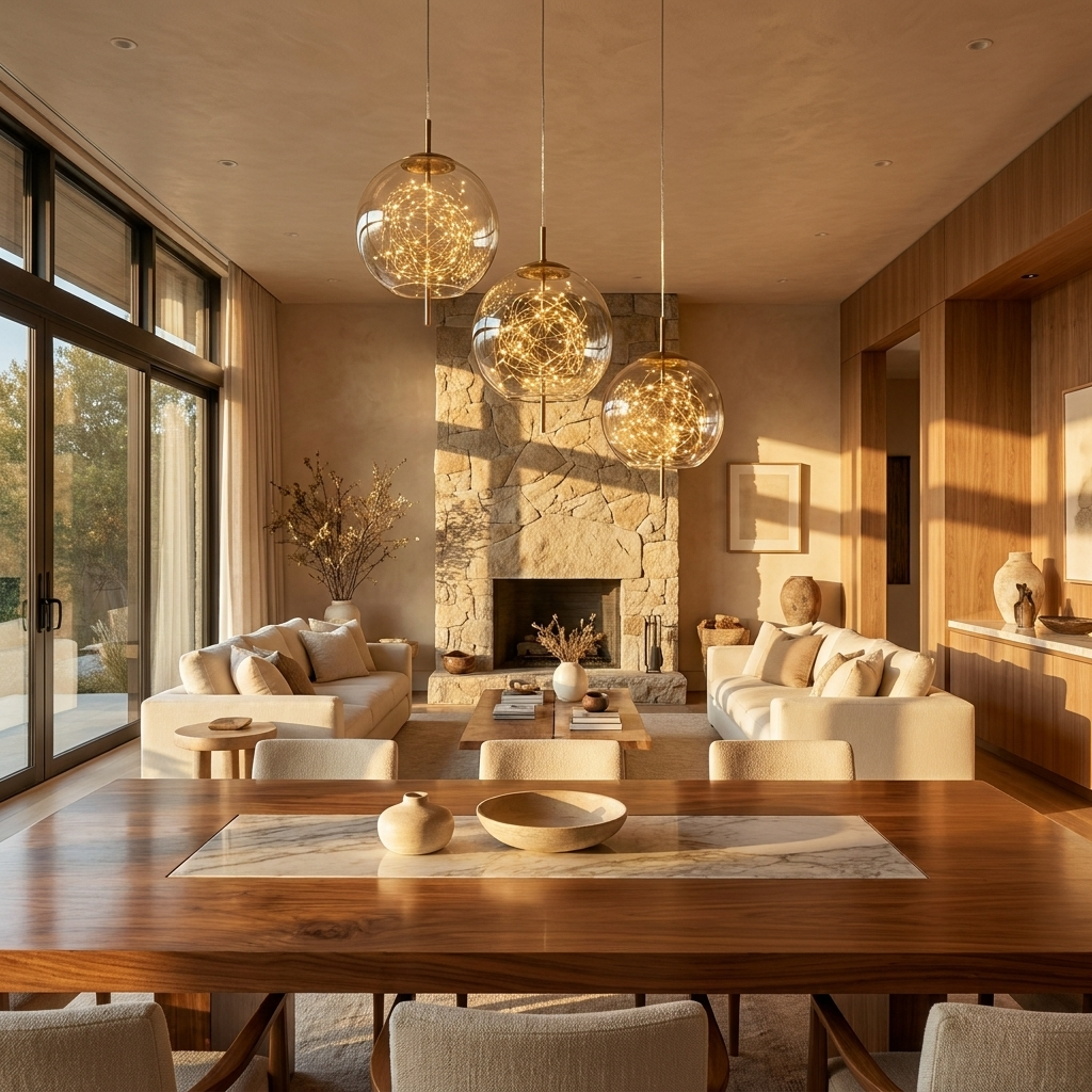 Nordic Glass Firefly Pendant Light