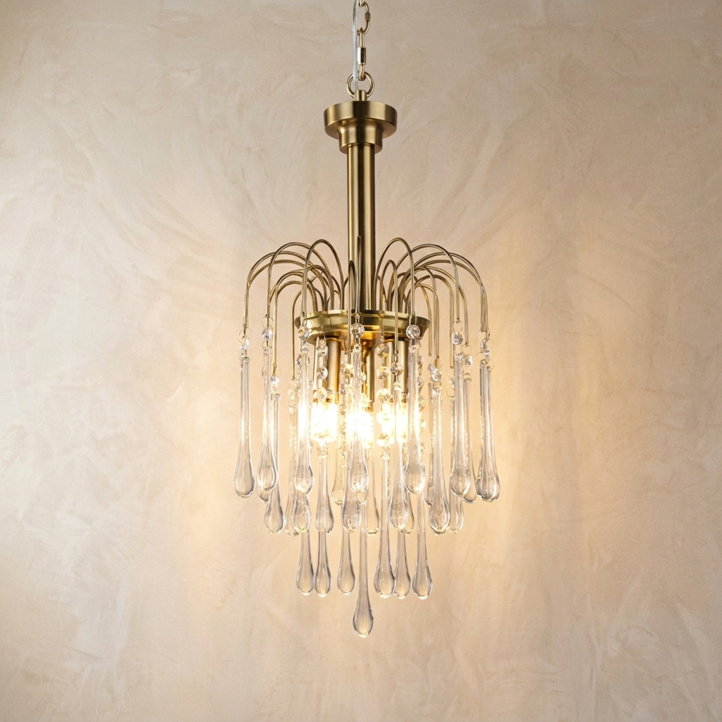 French Waterfall Crystal Chandelier