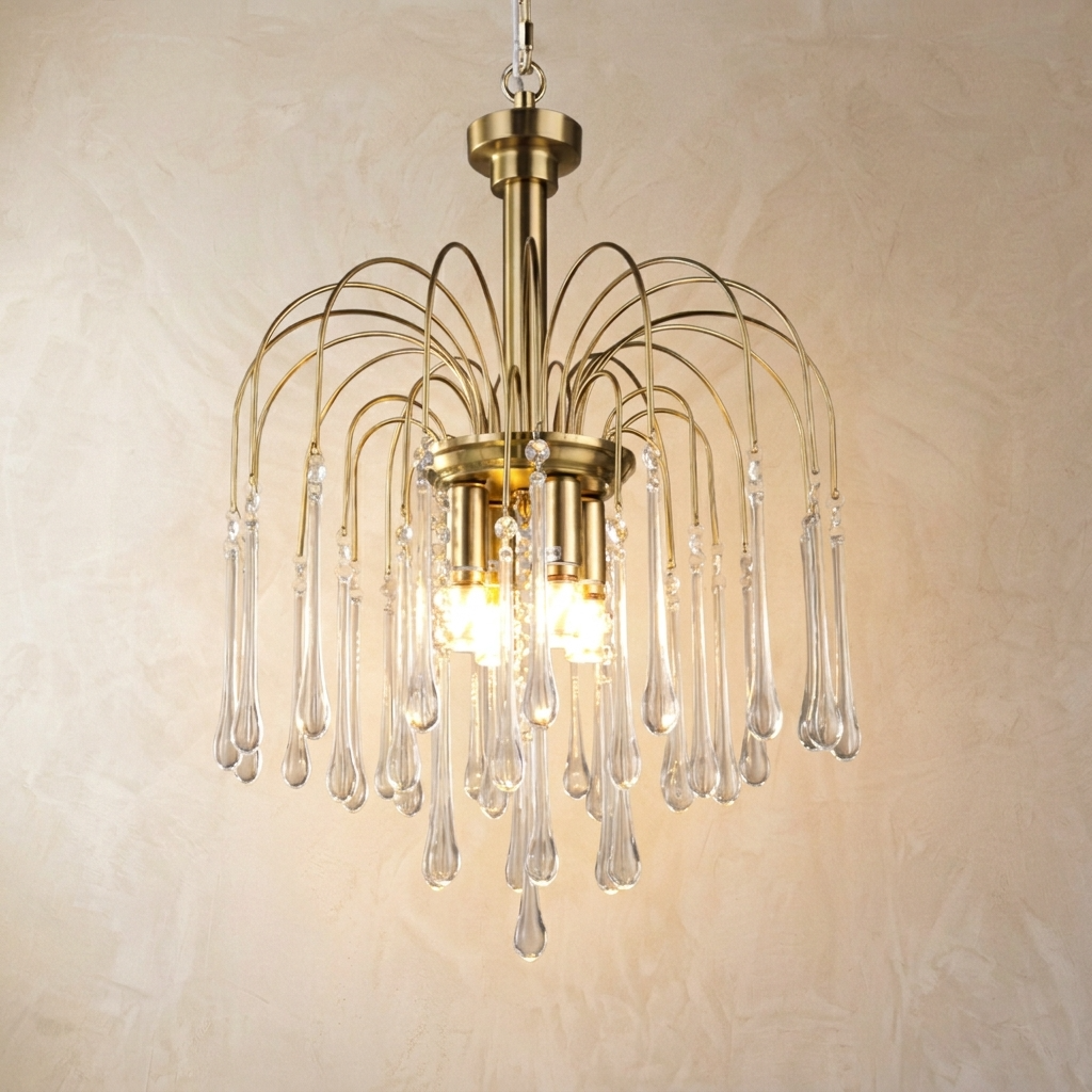 French Waterfall Crystal Chandelier