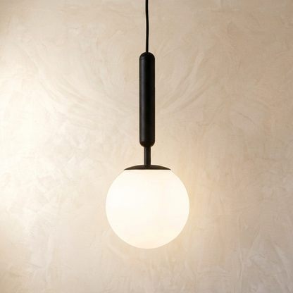Frosted Glass Globe Pendant Light
