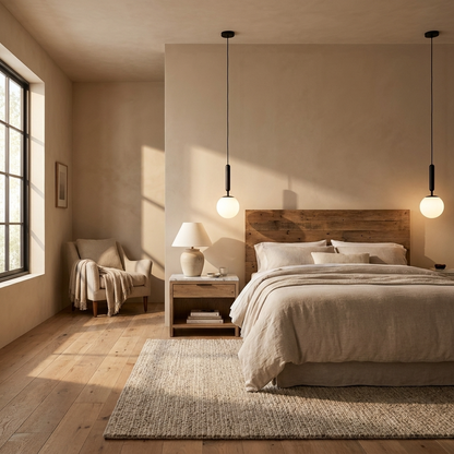 Frosted Glass Globe Pendant Light