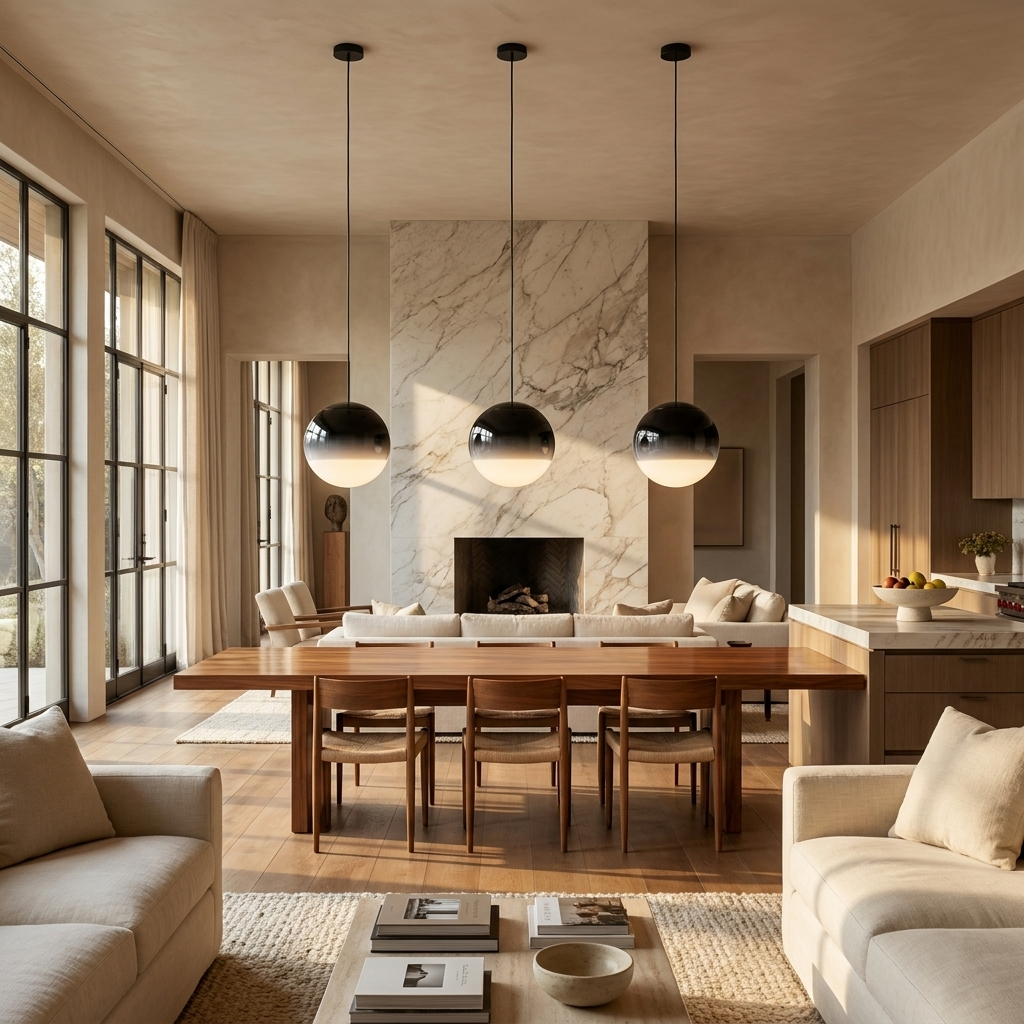 Gradient Glass Globe Pendant Light