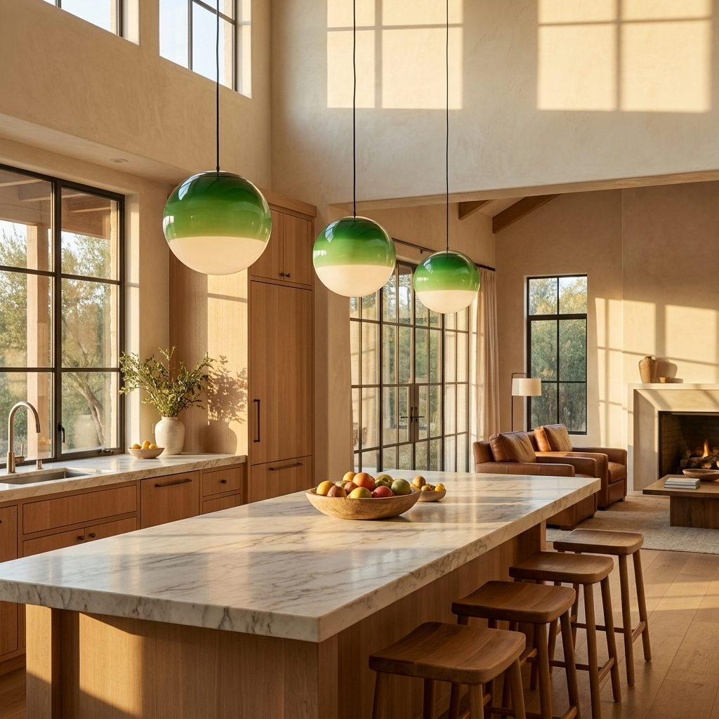 Gradient Glass Globe Pendant Light