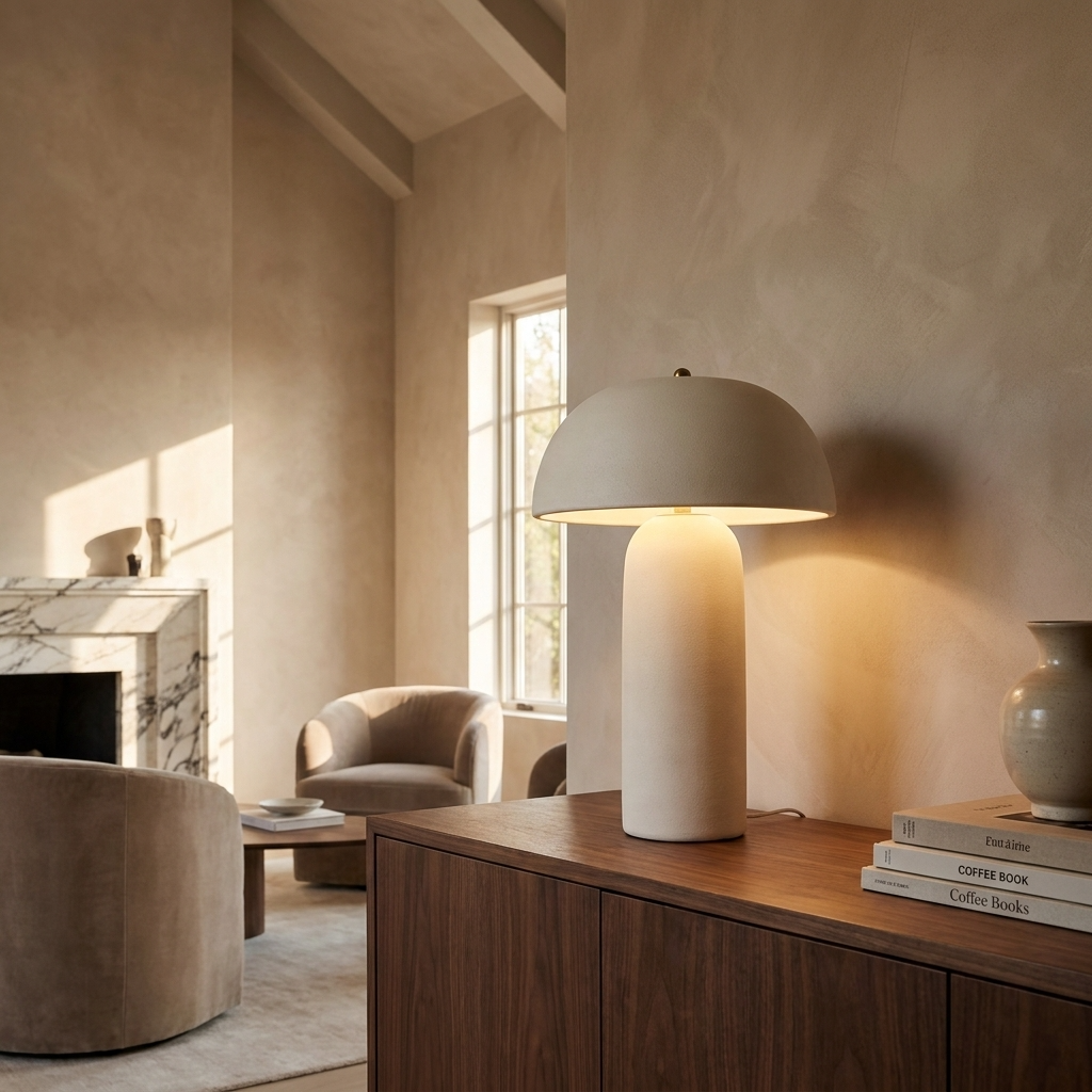 Japanese Wabi Sabi Mushroom Table Lamp