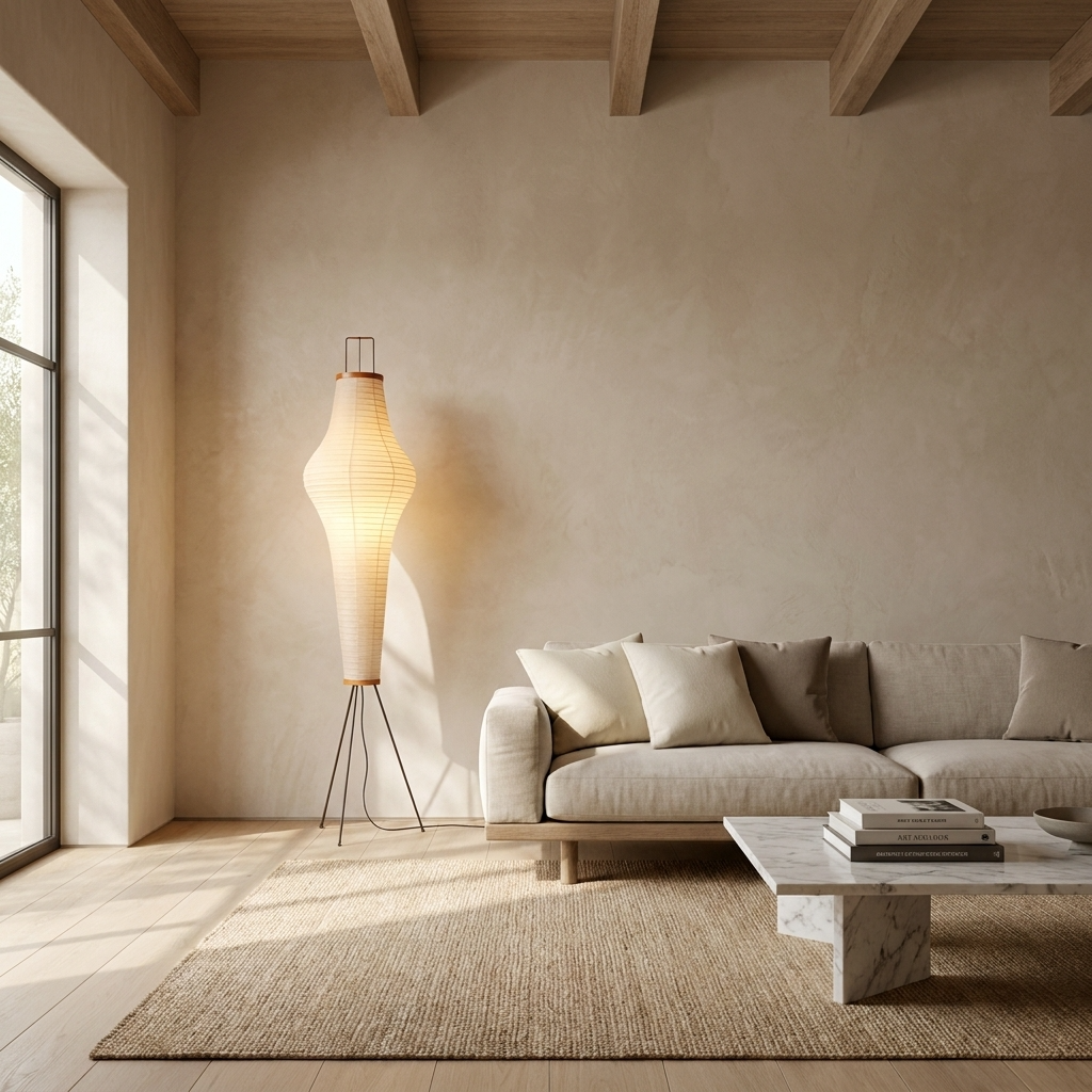 Japanese Washi Paper Floor Lamp