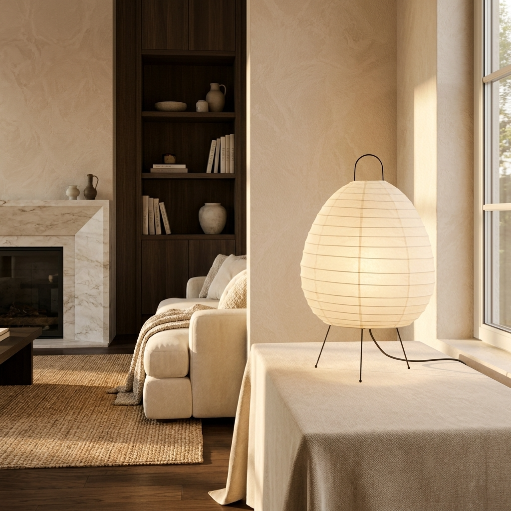 Japanese Washi Paper Table Lamp