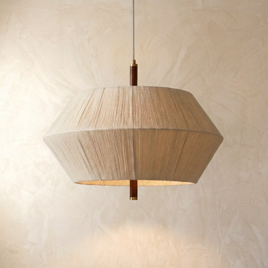 Japanese Wabi Sabi Rattan Pendant Light