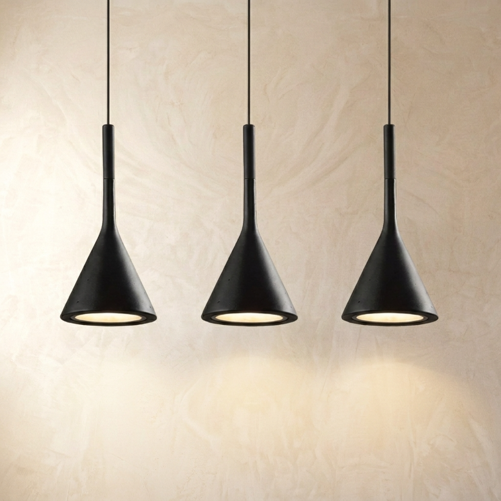 Minimal Funnel Pendant Light