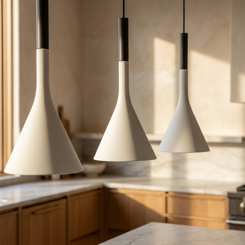 Minimal Funnel Pendant Light