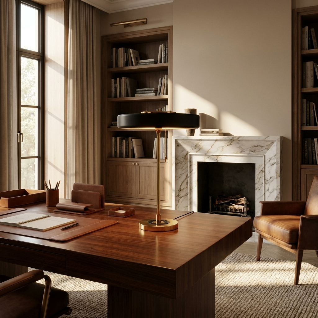Modern Drum Table Lamp