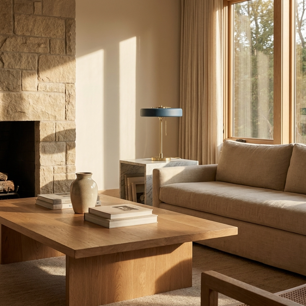Modern Drum Table Lamp