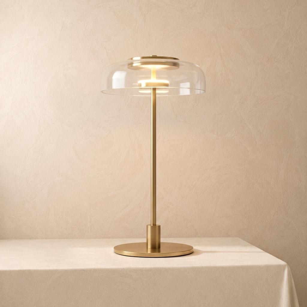 Modern Glass Dome Table Lamp