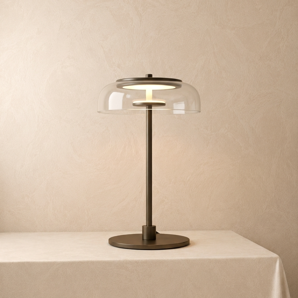 Modern Glass Dome Table Lamp