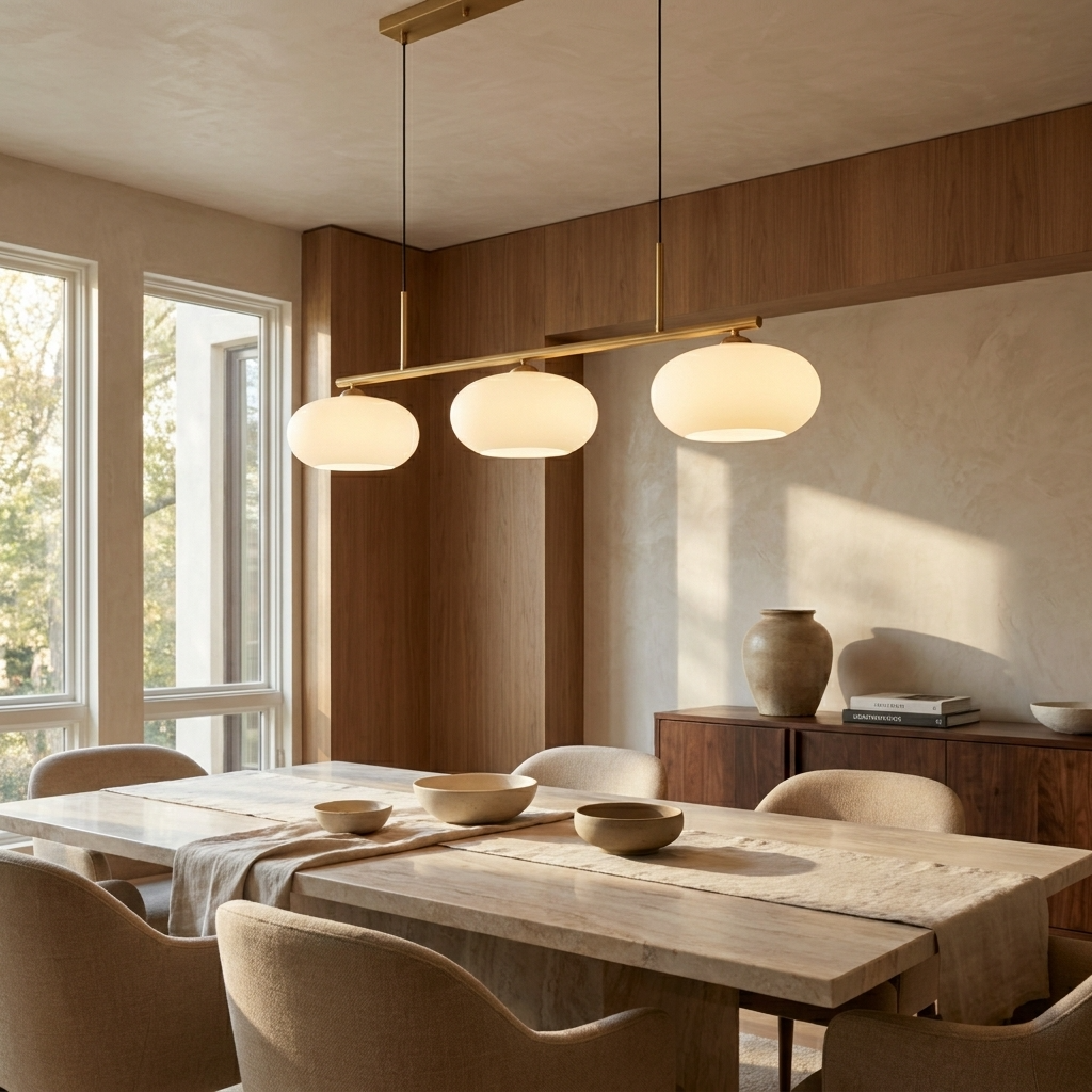 Modern Linear Glass Pendant Light