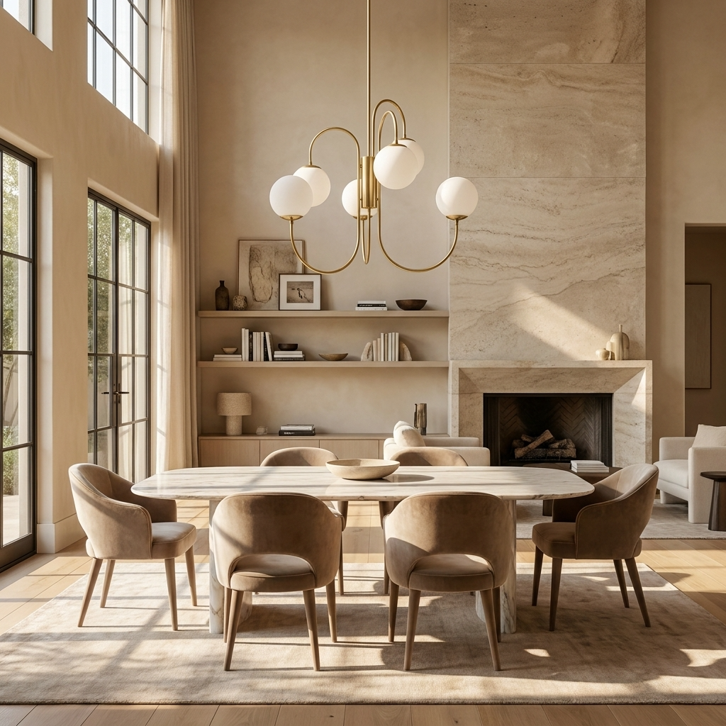 Nordic Gooseneck Globe Chandelier