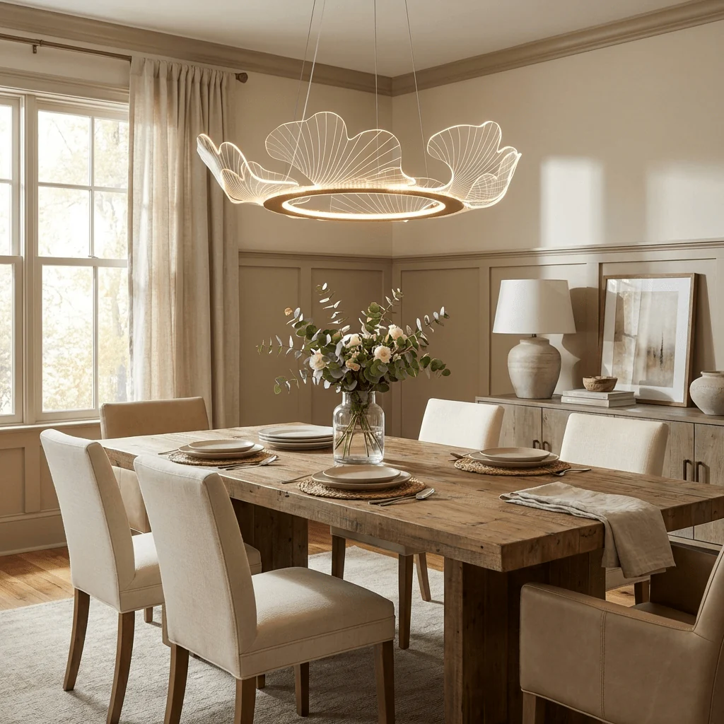 Nordic Lotus Leaf LED Chandelier