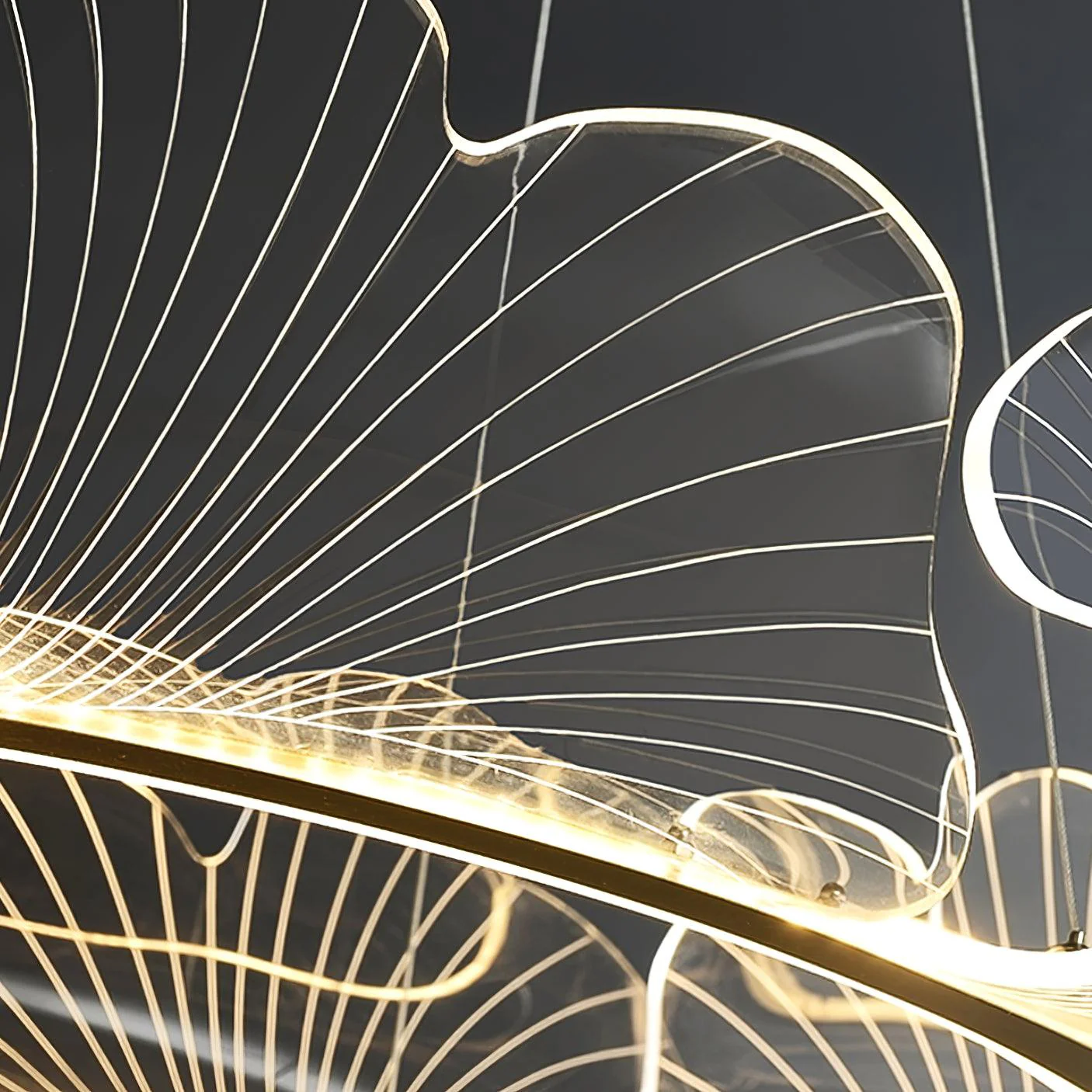 Nordic Lotus Leaf LED Chandelier