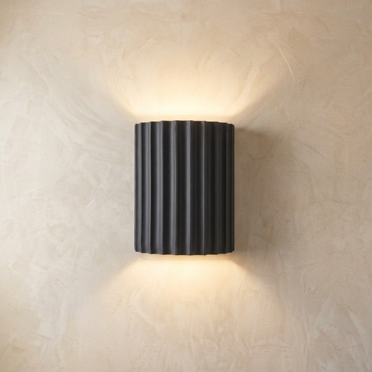 Ribbed Resin Wall Lamp
