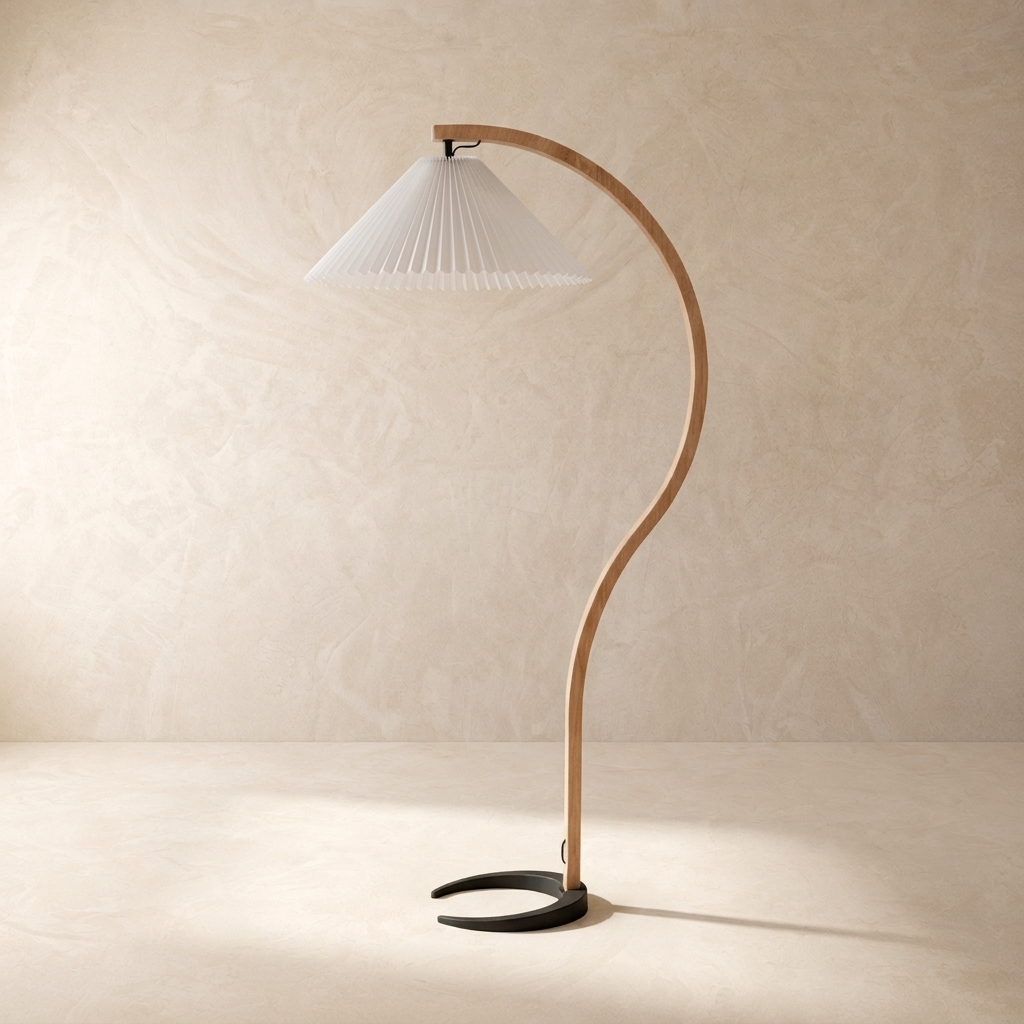 Scandinavian Pleated Floor Lamp