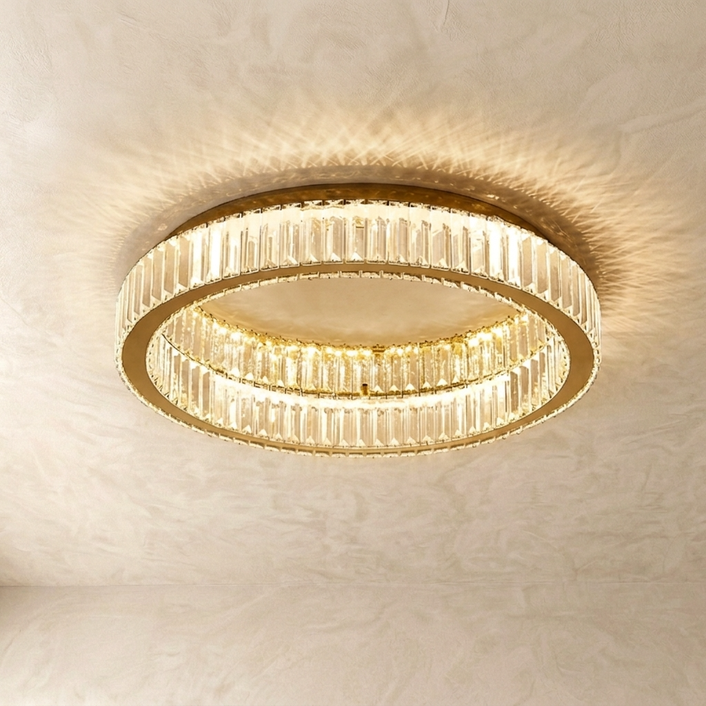 Crystal Ring Ceiling Chandelier