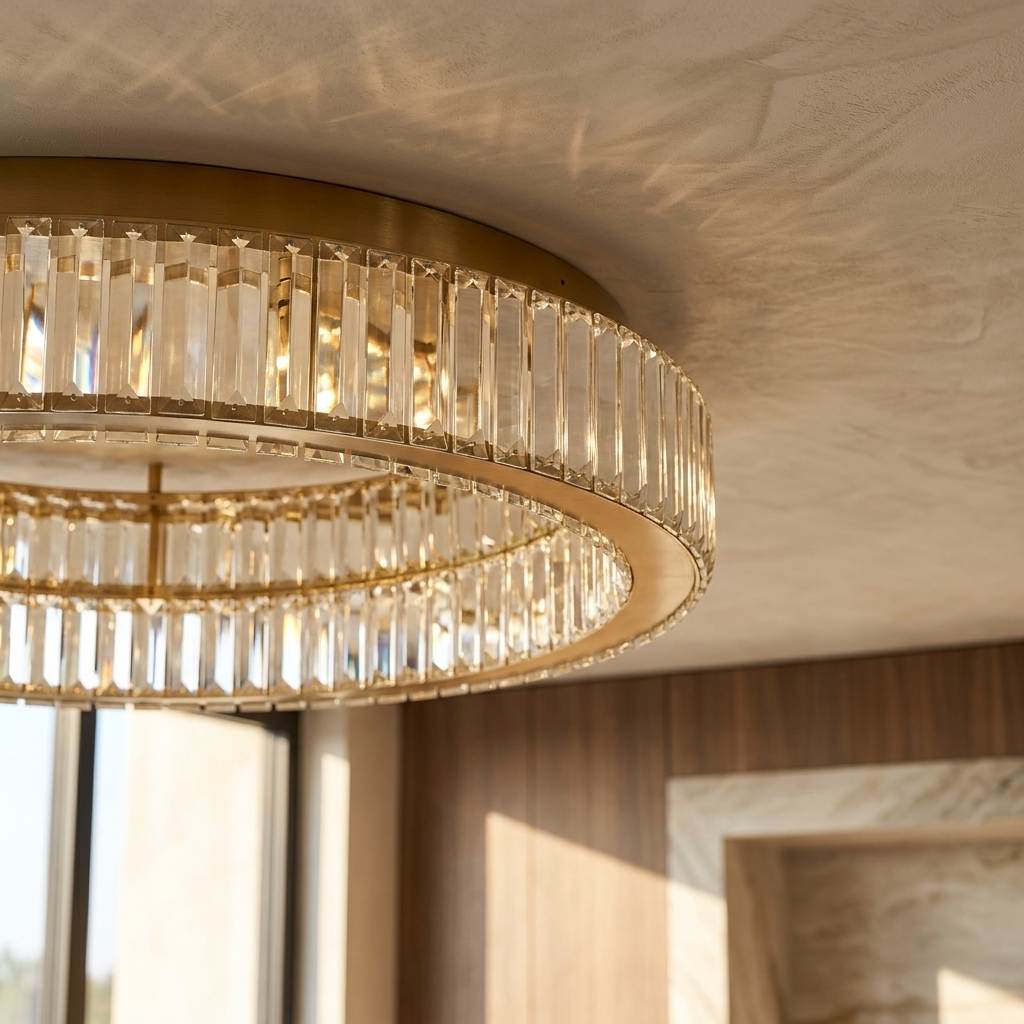 Crystal Ring Ceiling Chandelier
