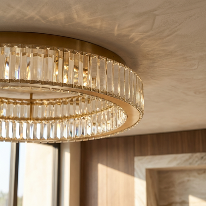 Crystal Ring Ceiling Chandelier