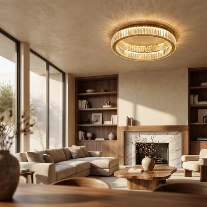 Crystal Ring Ceiling Chandelier