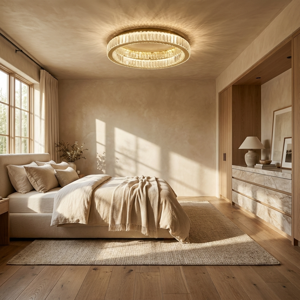 Crystal Ring Ceiling Chandelier