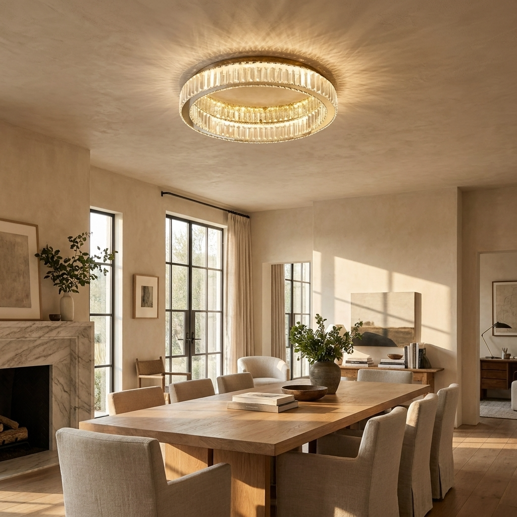 Crystal Ring Ceiling Chandelier