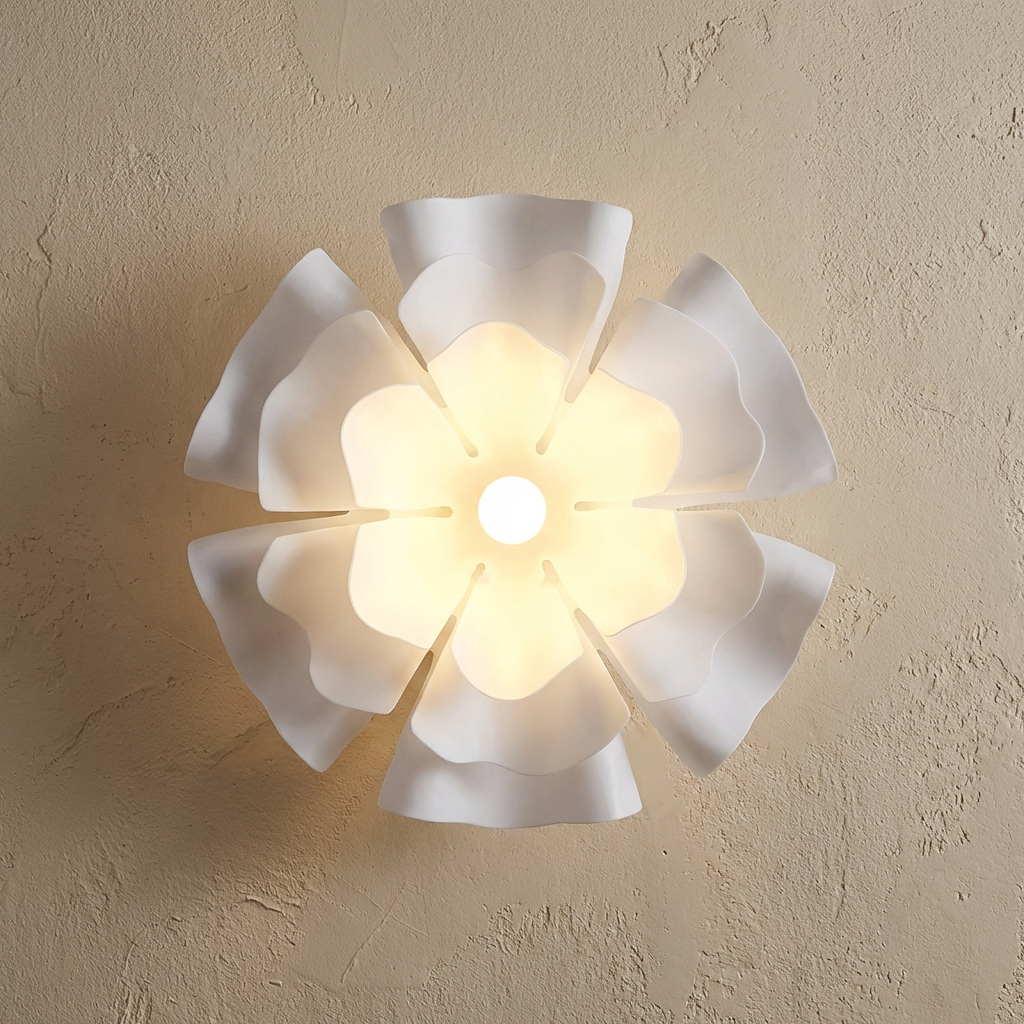 French Petal Flower Pendant Light