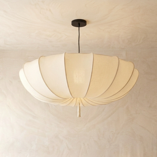 Japanese Fabric Wabi Sabi Pendant Light