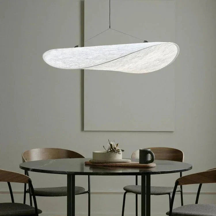 Japanese Silk Wave Pendant Light