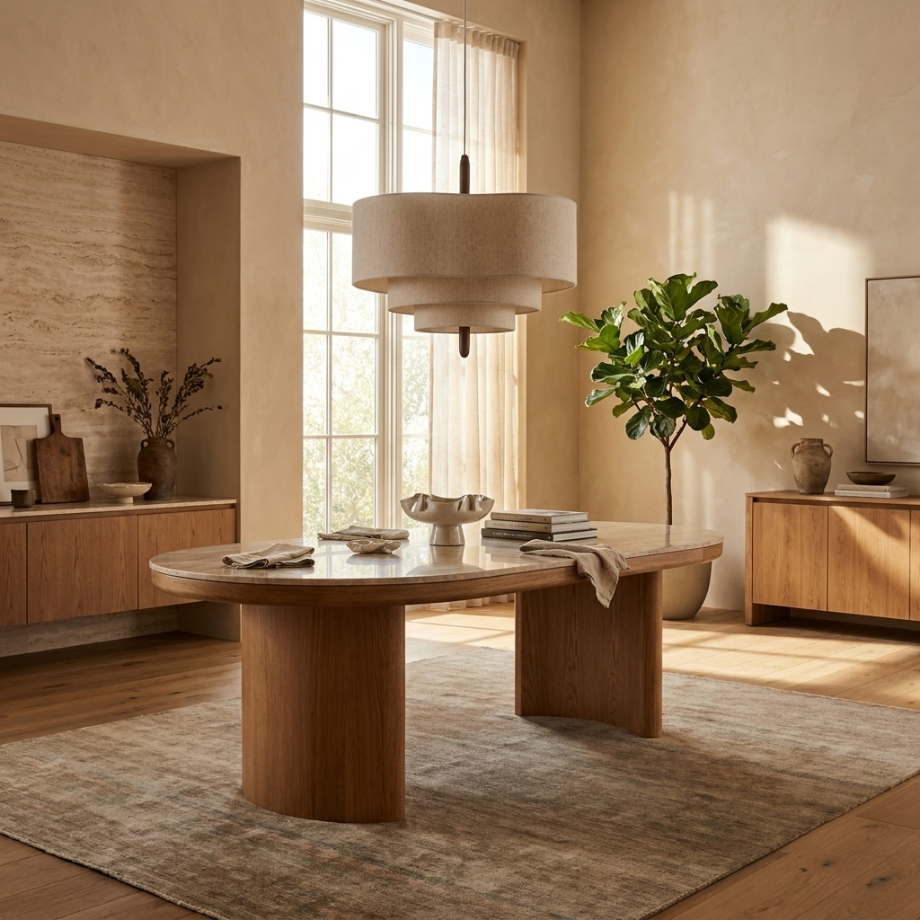 Japanese Tiered Fabric Wabi Sabi Pendant Light
