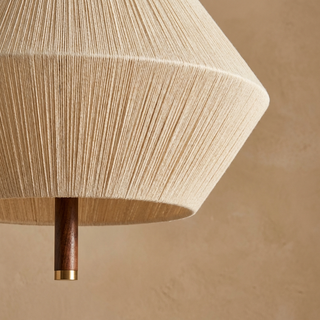 Japanese Wabi Sabi Rattan Pendant Light