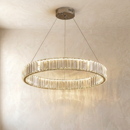 Modern Crystal Ring Chandelier