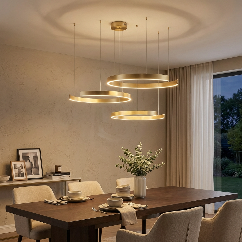 Modern Floating Ring Pendant Light