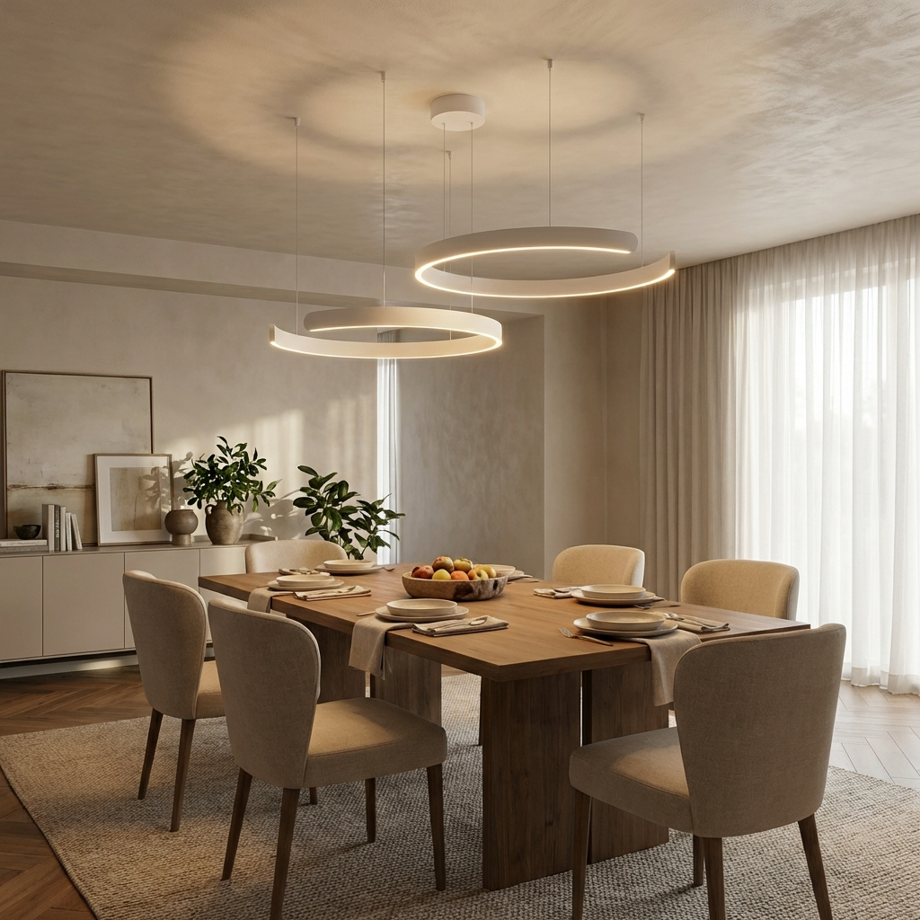 Modern Floating Ring Pendant Light