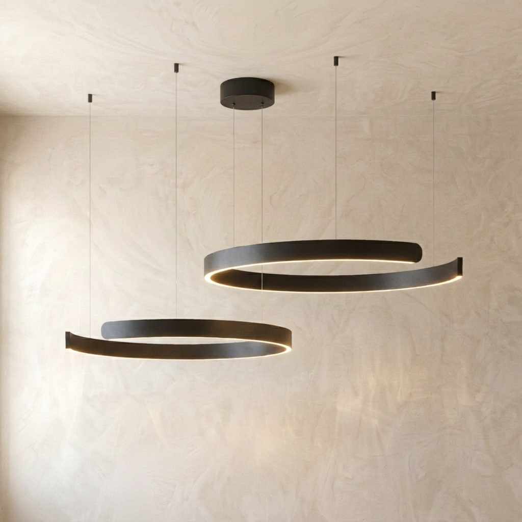 Modern Floating Ring Pendant Light
