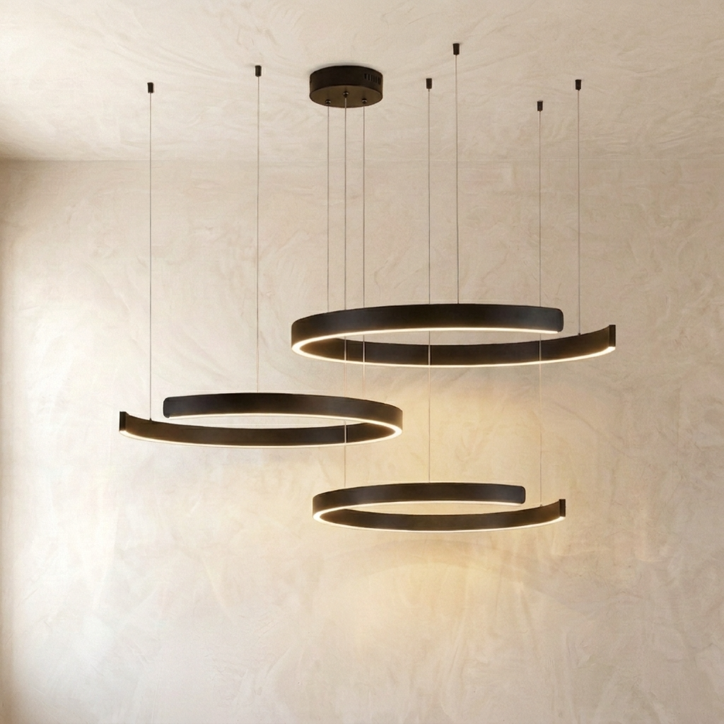 Modern Floating Ring Pendant Light