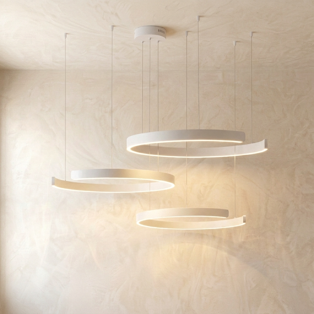Modern Floating Ring Pendant Light