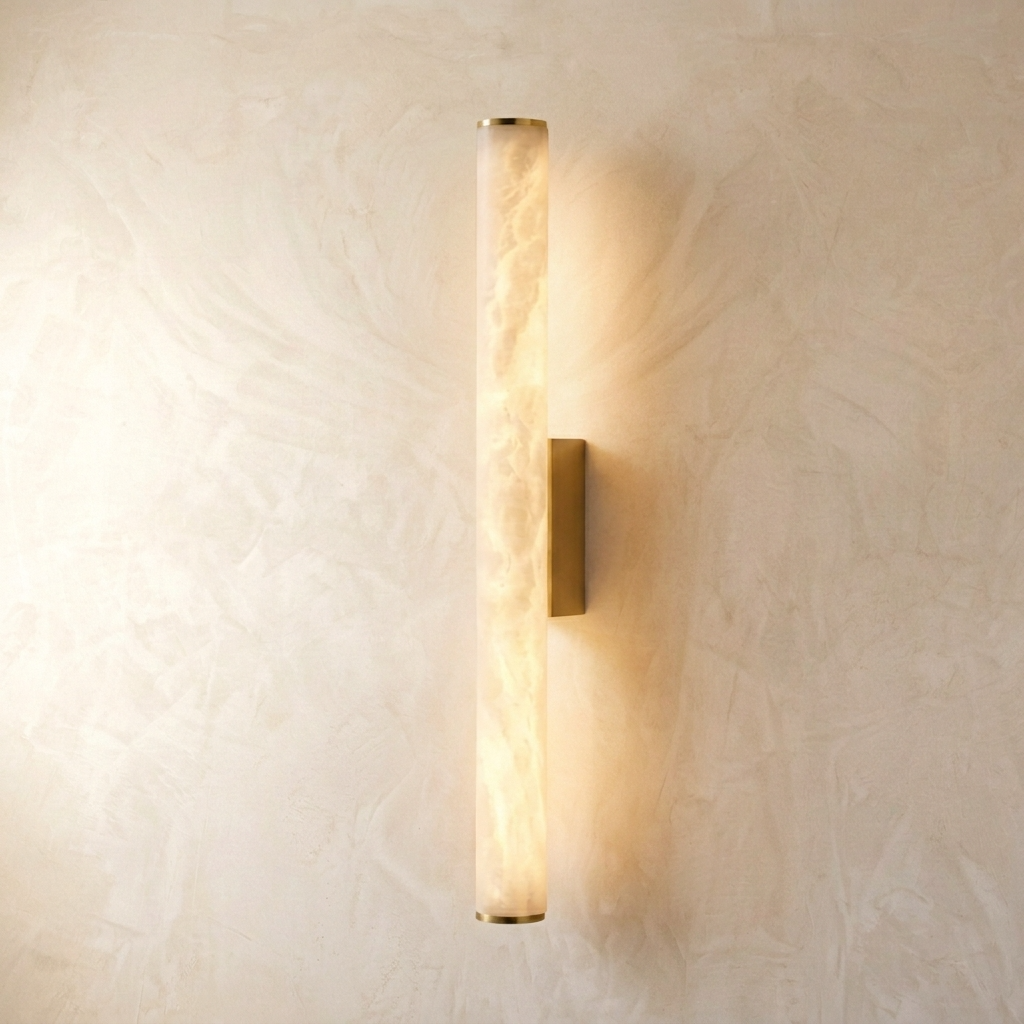 Natural Alabaster Linear Wall Lamp
