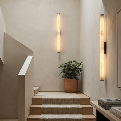 Natural Alabaster Linear Wall Lamp