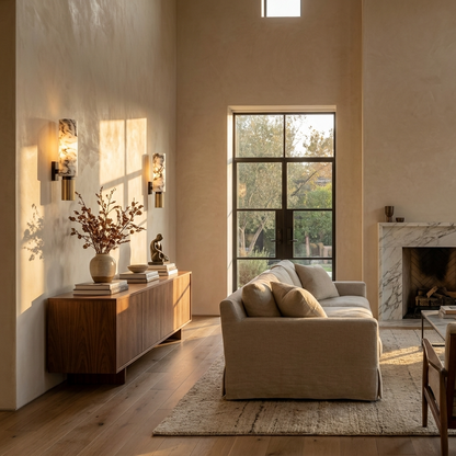 Natural Marble Cylinder Wall Lamp