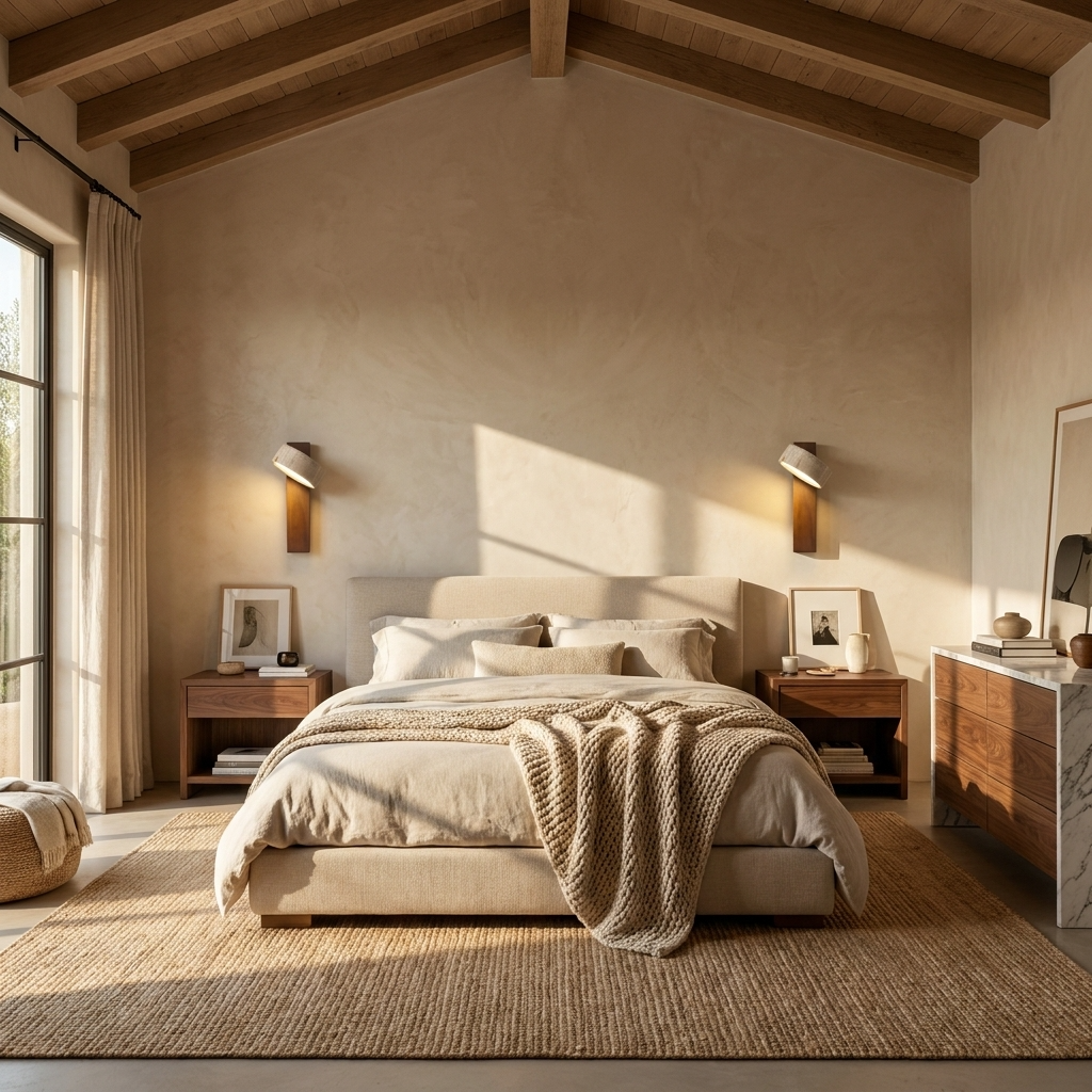 Natural Travertine Stone Adjustable Wall Lamp