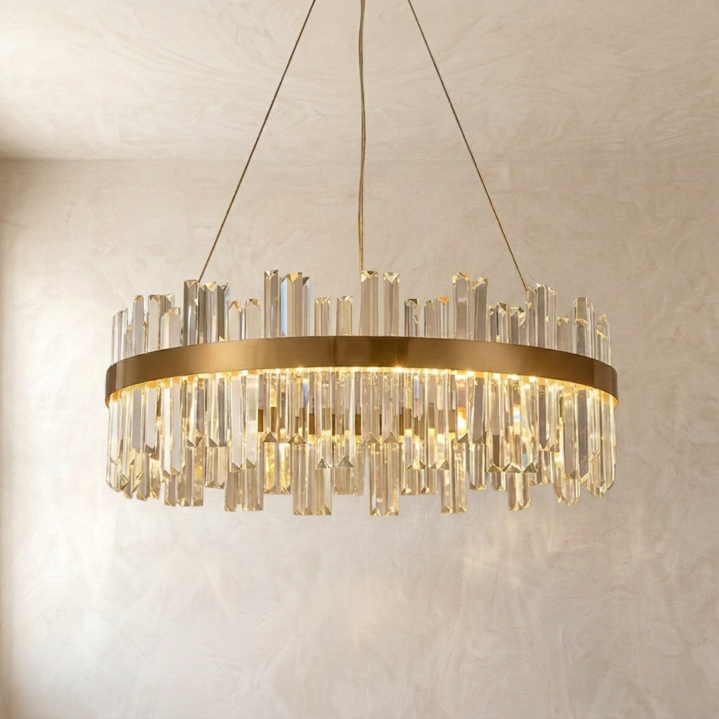 Nordic Crystal Ring Chandelier