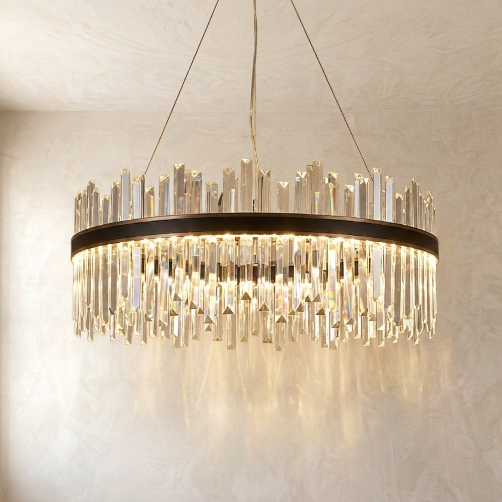 Nordic Crystal Ring Chandelier
